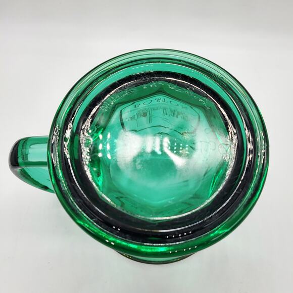 Vtg Culver Boston City Skyline Green Gold Glass Mug with "BOSTON" Made in USA - Picture 7 of 9
